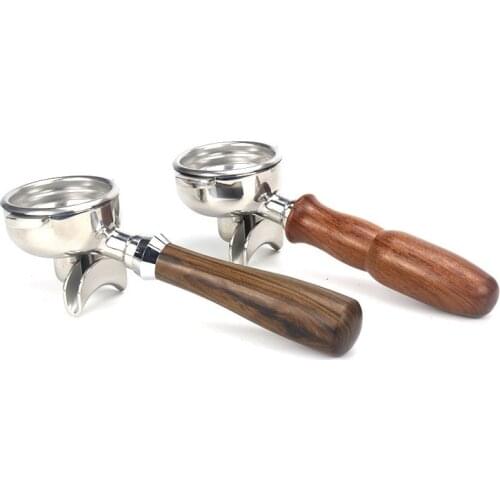 58MM Stainless Steel Coffee Machine Bottomless Filter Holder Portafilter for Rocket Expobar Double Mouth E61 Universal