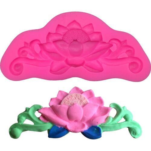 European-style embossed lace flower Shape fondant cake silicone mold food grade mastic chocolate pastry candy making tools F0264