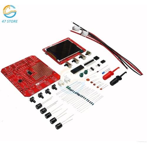 SO138mini Oscilloscope DIY Kit Mini Digital DSO138 Mini Oscilloscope SMD Parts Pre-soldered Electronic 1MSa/s Learning Set