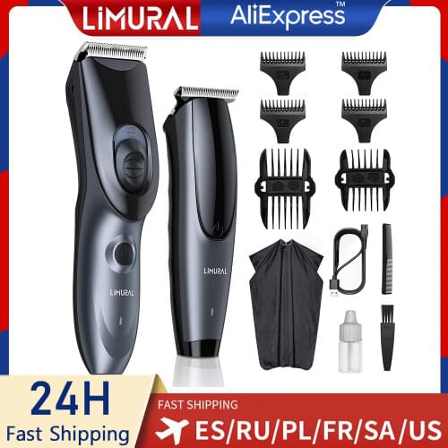 Limural Professional Hair Cutting Kit Hair Clippers Kit Cordless Haircutting & Trimming Set Hair Trimmer Kit for Men Women Kids