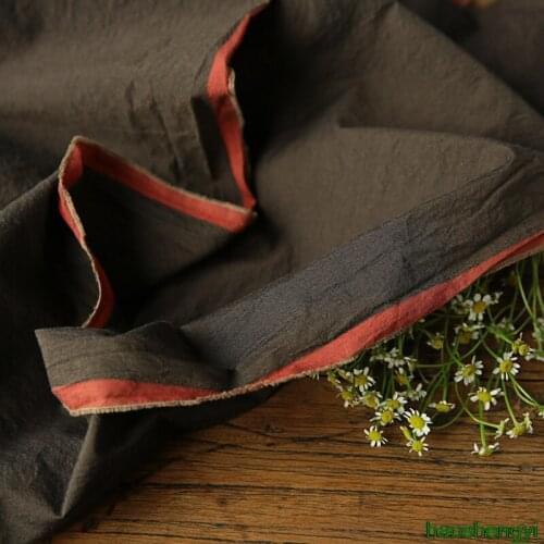 Original high-end cotton fabric, high-count, high-density long-staple cotton, pure gray Chinese style garment fabric