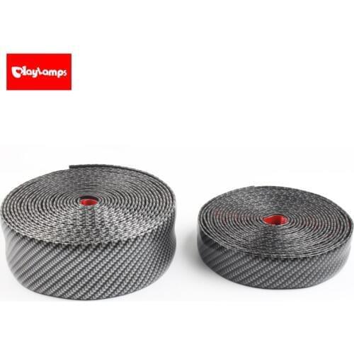 DIY Soft Carbon Fiber Bumper Strip 2.5m Front Bumper Lip Kit Rubber Protector Universal Body Kit Car Accessories for bmw