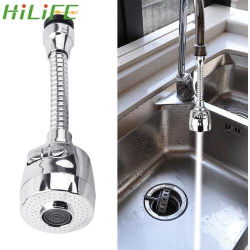 360 Degree Rotary Swivel Faucet Water Saving Nozzle Filter Splash Extension Shower 2 Modes Adjustable Bathroom Kitchen Tools