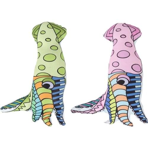 Durable Dog Toys Funny Colorful Octopus Squeaky Dog Toy Oxford Cloth Chew Toys For Small To Medium Breeds Dogs Pet Accessories