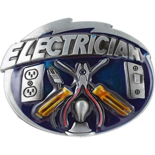 ELECTRICIAN TOOL belt buckle for man western cowboy buckle without belt custom alloy width 4cm