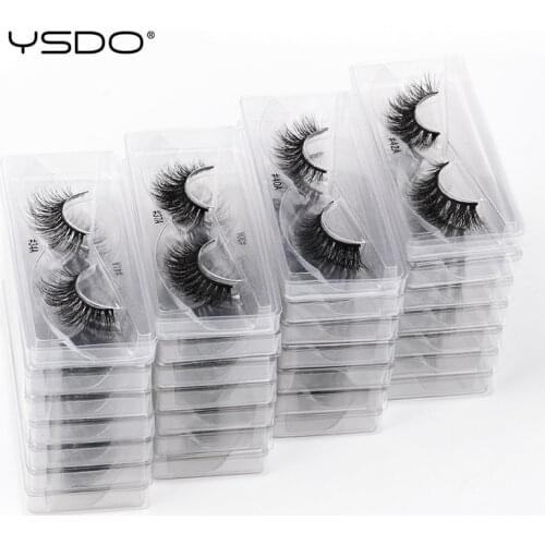 YSDO 20 Pairs Wholesale Eyelashes 3d Mink Natural lashes Makeup Cilios Maquiagem Dramatic False Eyelashes Soft eyelash extension