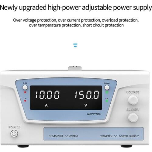 10A 150V 1.5KW LED Digital Lab Bench Power DC Regulated Switching Power Supply For Product Aging Research Tests KPS15010D