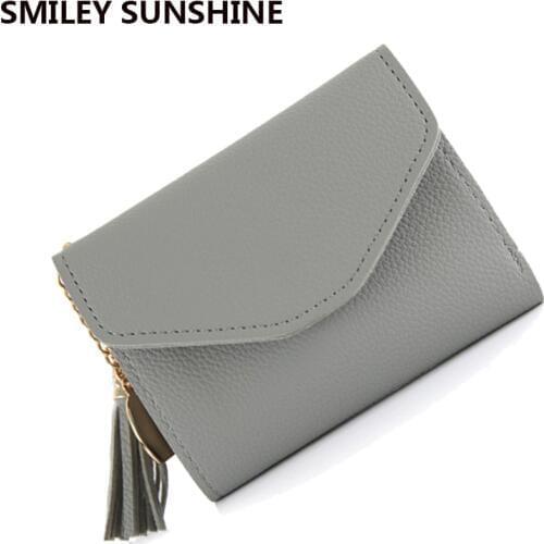 SMILEY SUNSHINE slim small women wallets female thin mini coin wallets short purse money bag ladies wallets and purses Vallet