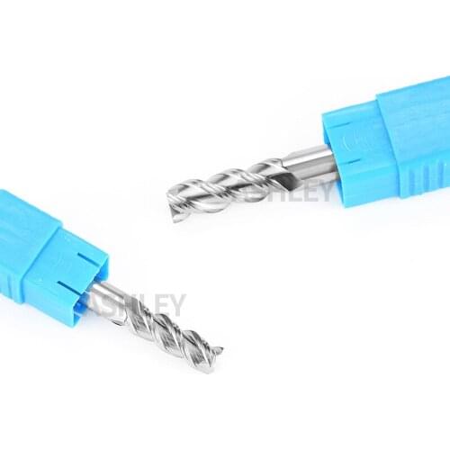 Tungsten steel milling cutter alloy 3 edge milling cutter D16-D20 CNC machining center cutter for 48 degree high gloss aluminum