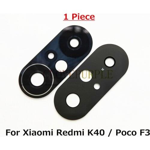 1pcs for Xiaomi Redmi K40 / Poco F3 Back Camera Glass Lens Replacement Parts with Adhesive