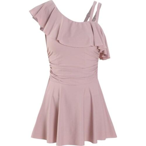 Women Solid One Piece Swimwear Sexy Bathing Suit Swim Beach Dress Summer Sexy Swimsuit Ladies Swimming Holiday Wear Swimdress