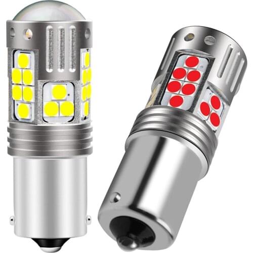 2Pcs New 1156 BA15S 7506 P21W Super Bright LED Car Tail Brake Bulbs Turn Signals Auto Backup Reverse Lamp Daytime Running Lights