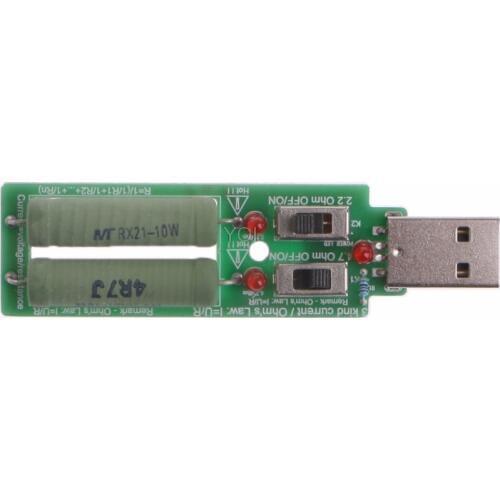 2018 USB Resistor Electronic Load w/Switch Adjustable 3 Current 5V Resistance Tester
