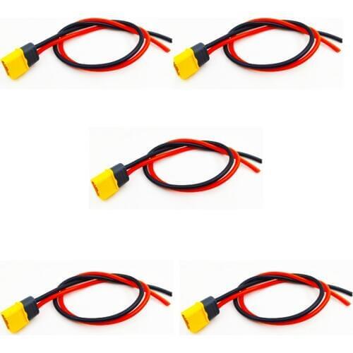 5PCS Amass Best Offer XT60H Cable 14AWG Input Output Power 30cm For iSDT SC-608 SC-620 Balance Charger For Toys RC Models