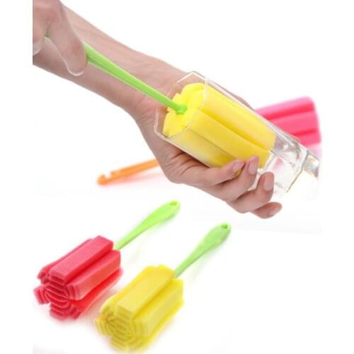 5pcs Kitchen Cleaning Tool Sponge Brush for Wineglass Bottle Coffe Tea Glass Cup color random 2020 New Arrival