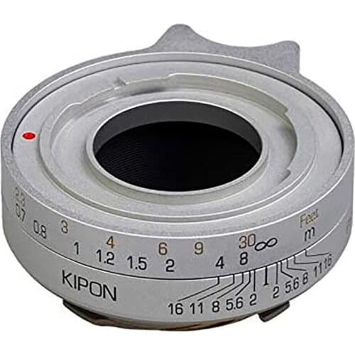 Kipon Adapter for Voigtlander Prominent Mount Lens to Rangefinder Live View Leica M Typ 240 Camera in Silver
