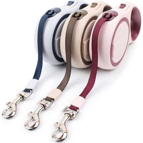 Pet Dog Automatic Traction Rope Retractable Two-color Dog Rope Dog Walking Pet Supplies Beautiful Fashion Multi-color
