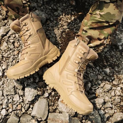 Hiking Shoes Boots Men Black Khaki Army Outdoor Sports Fashion Mens Boots Free Shipping Mens Snow Shoes