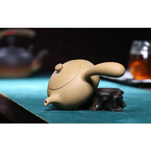 Handmade Yixing Teapot 150cc Purple Clay Zisha Pot With Handle Duan Clay Tea Pot