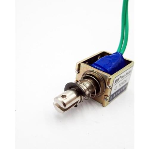 DC 12V 24V push&pull Type Frame electromagnet travel distance 10mm Keepping Force 400g Solenoid 0520T with Adjustable nut