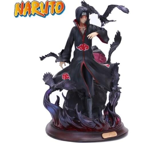 New Anime NARUTO 25cm PVC Anime Model Uchiha Itachi Akatsuki GK Action Figure Statue Collectible Toy Christmas Gift Figma