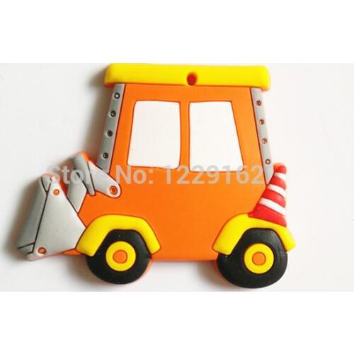 Hot sale!! Cartoon Car fridge magnets whiteboard sticker Vehicle Silicon Gel Refrigerator Magnets Educational Kids gift