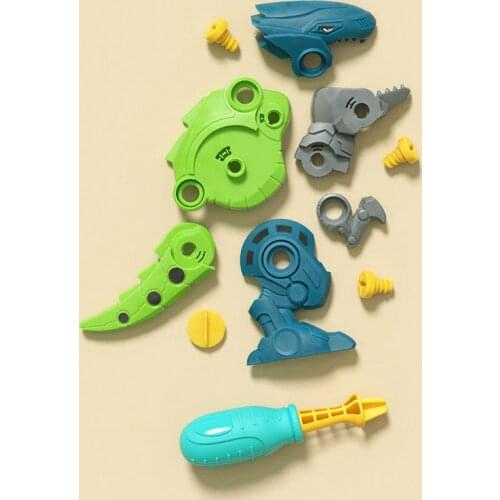 Dinosaur toys for kids boys learning Nut Disassembly And Assembly Eggs Can Also Be Used As Decoration DIY Childrens Education