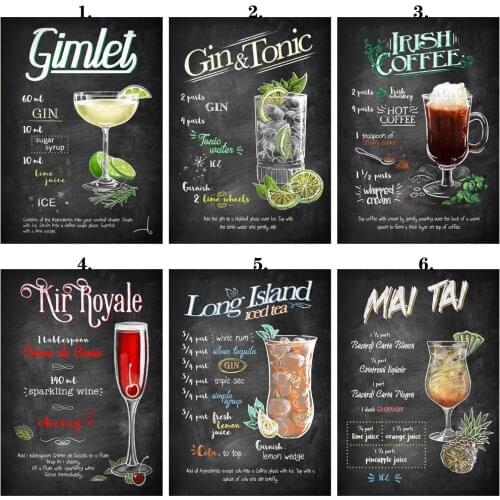 Canvas Painting Kir Royale Posters and Prints Wall Art Picture for Living Room Home Decor No Frame