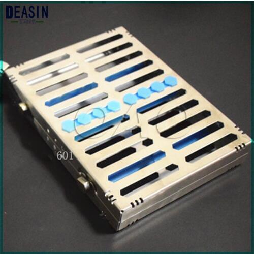 Dental stainless steel disinfection placing box for 10 pcs dental instrument for instrument disinfection plate