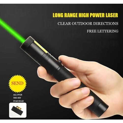 Laser Pointer Pen Sight Laser 5MW High Power Powerful Green Blue Red Hunting Laser Device Survival Tool First Aid Beam Light Lon