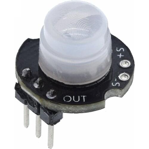 MH-SR602 MINI Motion Sensor Detector Module Pyroelectric Infrared PIR kit sensory switch Bracket for arduino Diy With lens