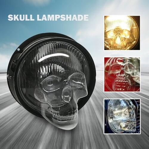 Skull Headlight Covers Plastic Car Front Light Cover Anti Collision Shell Auto Universal Decor Protective Head Lamp Accessory