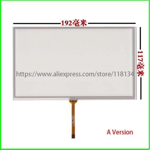 New 8 inch 4 wire Resistive Touch Screen Panel For HSD080IDW1-C01 C00 AT080TN64 ,AT080TN03 192mm*117mm