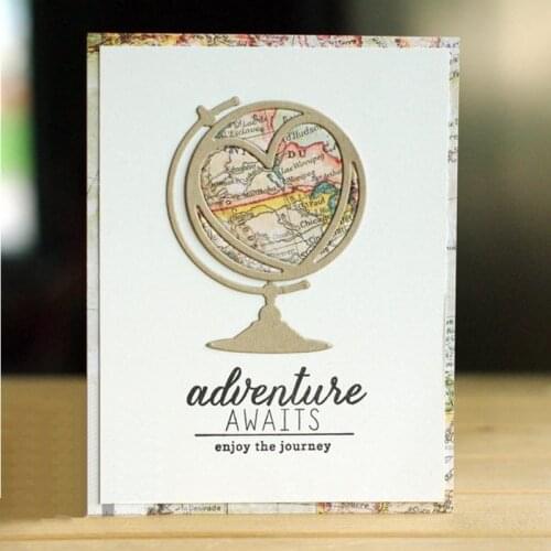 New Globe Metal Cutting Dies Stencil for DIY Scrapbooking Photo Album Embossing Paper Cards Decorative Crafts Die Cuts Template