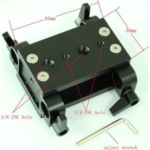 Railblocks w/ Tripod Mounting Plate fr camera rail follow focus system tripod