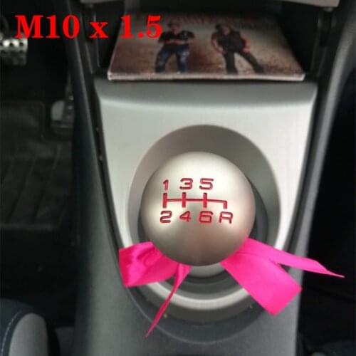 Fit Honad Civic M10X1.5 Type-R 5/6 Speed JDM Ball Shape Aluminum Gear Shift Knob
