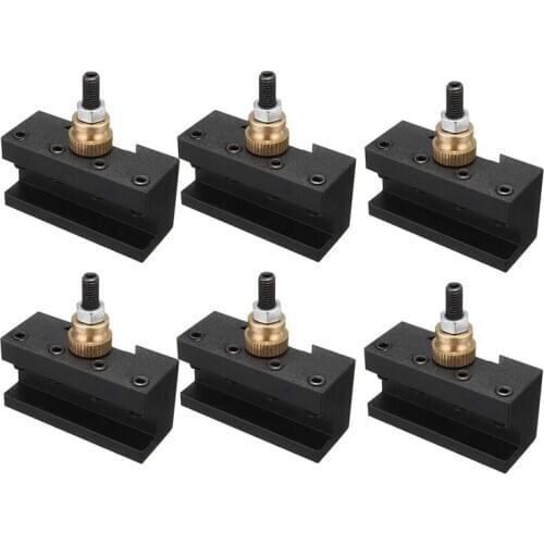 6PCS Tooling Package Mini Lathe Quick Change Tool Post & Holders Multifid Tool Holder