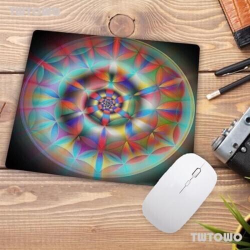 Promotion Russia Non Slip PC Flower Of Life Computer Gaming Mouse pad Small Size For 180x220x2mm Rubber Mousemats