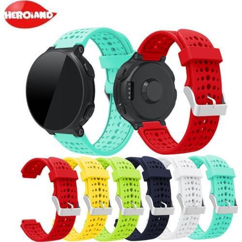 Silicone Wrist Strap Watch Band for Garmin Forerunner 220 230 235 630 620 735 XT Sport Smart Watch Replacement Bracelet