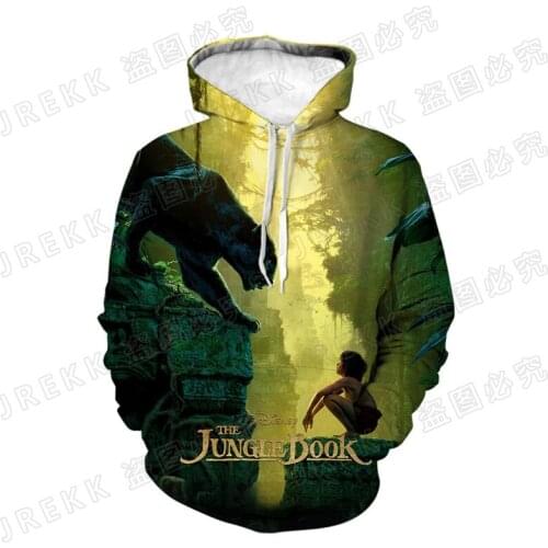 The Jungle Book Hoodies Men Women Children Fashion Long Sleeve 3D Print Sweatshirts Streetwear Boy Girl Kids Cool Tops Clothes