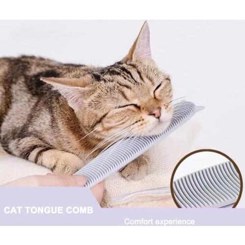 Pet Cat Daily Hair Care Tools Simulation Massage Comb Pet Tongue Comb Portable Daily Hair Care