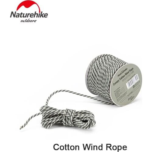 Naturehike 20m/30m Tent Cotton Wind Rope Windproof Free Interception Rope Canopy Tent Accessories Outdoor Portable Camping