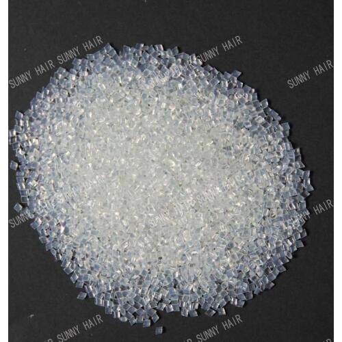 High quality Italy keratin glue 900gram per bag white color of keratin human hair extension