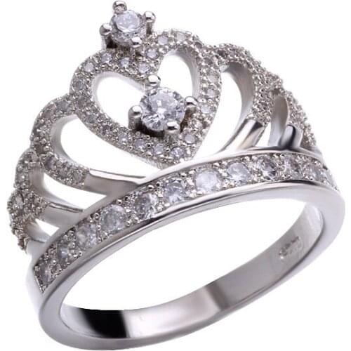 Women Love-shaped Zircon Ring AM1446