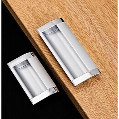 1PCS hide drawer handle modern space aluminum sliding door handle embedded embedded Aluminum Alloy buckle slot