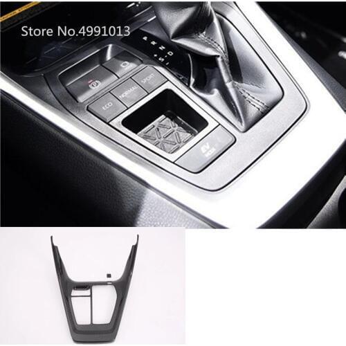 For Toyota RAV4 2019 2020 car styling sticker carbon fibre middle front shift stall paddle cup lamp frame trim 1pcs
