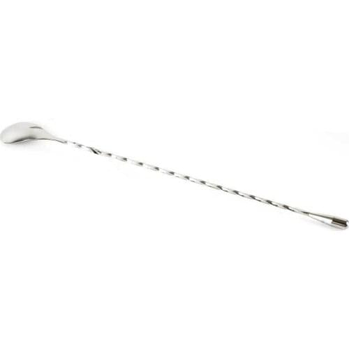 1pc High Quality Stainless Steel Cocktail Bar Spiral Pattern Drink Shaker Muddler Stirrer Twisted Mixing Spoon Kitchen Tableware