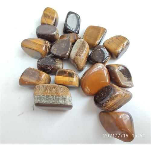 100g 2-4cm Polished Stones natural tiger eye crystal rough stones rock specimen natural stones and minerals