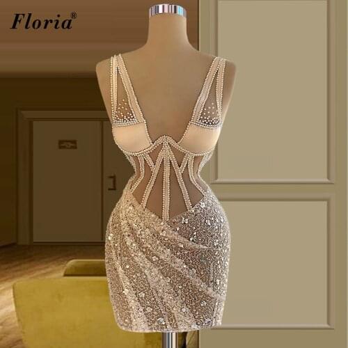 2 Designs Sexy Cocktail Dresses Mermaid Sleeveless Vintage Prom Party Dresses Sequins Performance Dresses Robes De Cocktail