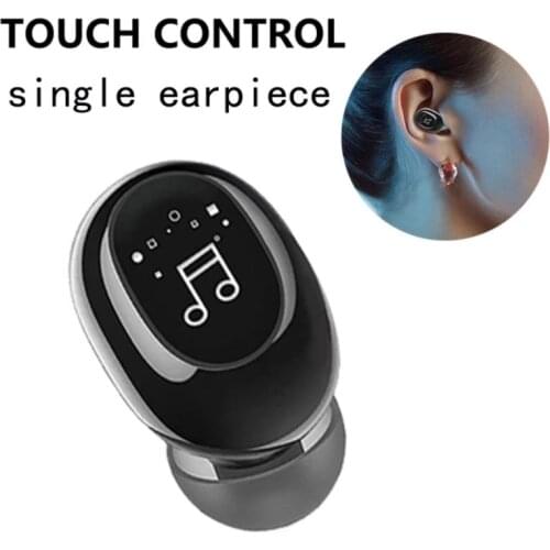 2021 Mini Bluetooth Earphone Bluetooth-compatible Headset Wireless Earbud Sports Earphone Hands-free For Phones Car TV